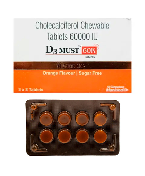 D3 MUST 8 TAB (Vitamin D3 60000IU)