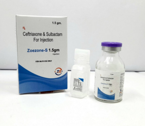 ZOEZONE-S  INJECTION 1 VIAL (Ceftriaxone 1000mg + Sulbactam 500mg)