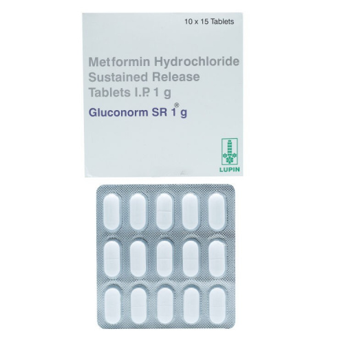 GLUCONORM SR 150TABLET (METFORMIN 1G)