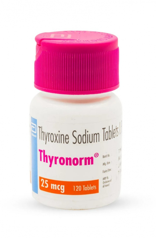THYRONORM 120 TAB (THYROXINE SODIUM 25MCG)