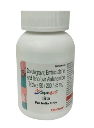 SPEGRA 90tab (Dolutegravir 50mg, Emtricitabine 200mg, Tenofovir Alafenamide 25mg)