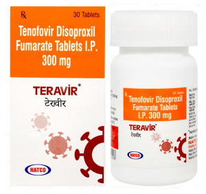 TERAVIR 30tab (Tenofovir Disoproxil Fumarate 300mg)