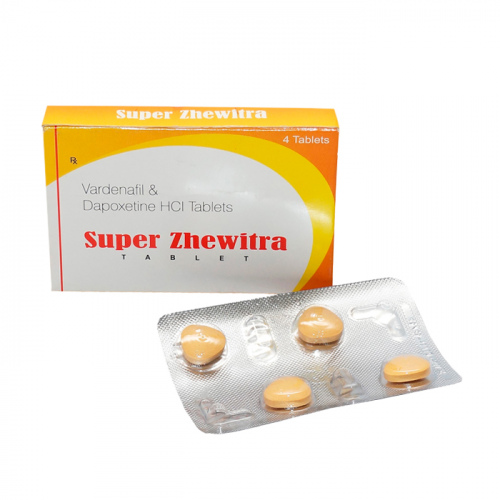 SUPER ZHEWITRA 4TAB (Vardenafil 40mg, Dapoxetine 60mg)