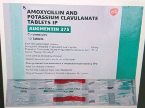 AUGMENTIN-375 10tab (Amoxicillin 250mg, Clavulanic Acid 125mg)