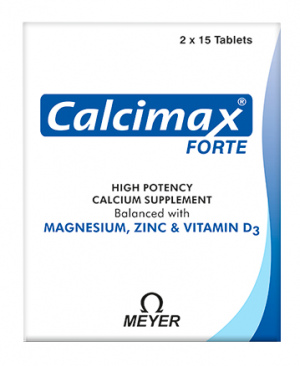 CALCIMAX FORTE 30 Tablets (Calcium + Magnesium + Zinc + Vitamin D3)