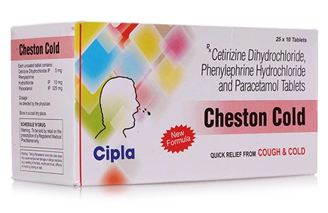 CHESTON COLD 10TAB (Cetirizine 5mg, Paracetamol 325mg, Phenylephrine 10mg)