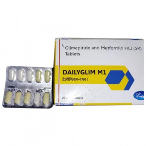 DAILYGLIM MI 200 tab. (Glimepiride 1mg, Metformin 500mg)