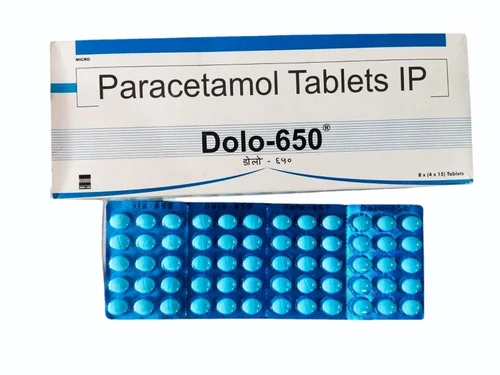 DOLO 650mg ( 8X4X15TAB) (Paracetamol 650mg)
