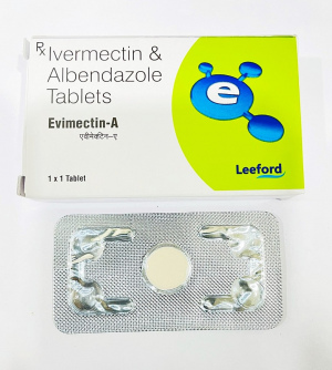 EVIMECTIN-A 30 tablets (Ivermectin 12mg, Albendazole 400mg)