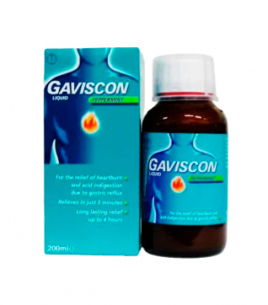 GAVISCON 1 bottle 150ml (Sodium Alginate 250mg, Sodium Bicarbonate, Calcium Carbonate)